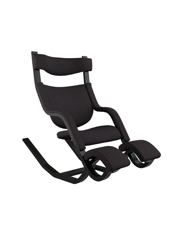 Gravity Balans Lænestol, sort ask fra Variér (Revive, Black REV194)