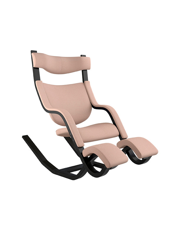 Gravity Balans Lænestol, sort ask fra Variér (Revive, Pale apricot REV414)