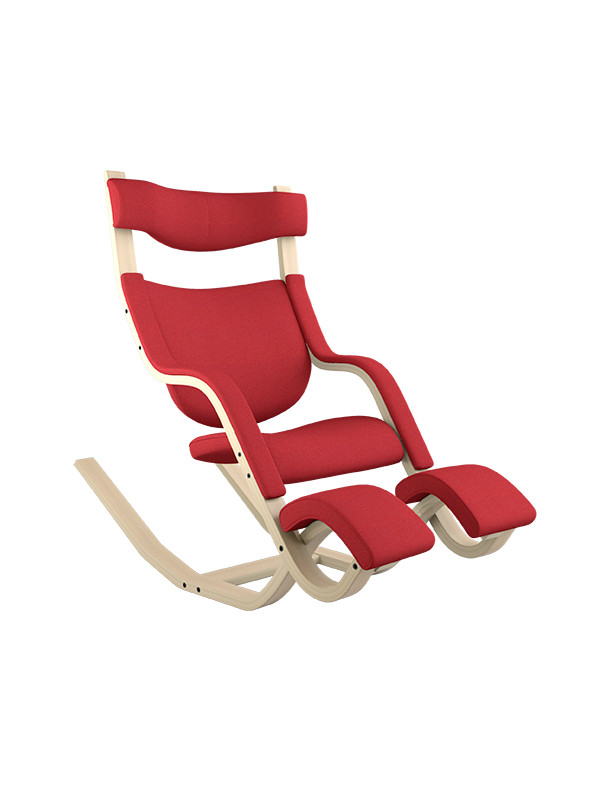 Gravity Balans Lænestol, ask fra Variér (Revive, Red REV634)