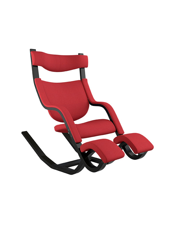 Gravity Balans Lænestol, sort ask fra Variér (Revive, Red REV634)