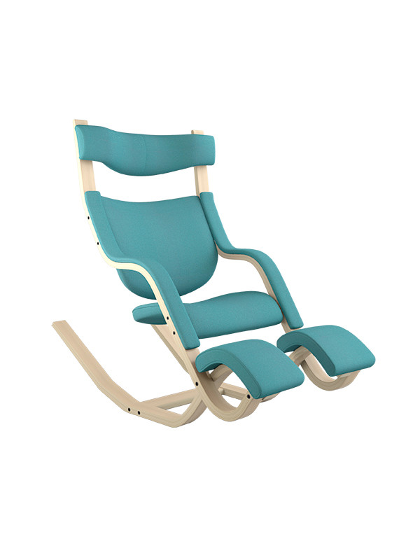 Gravity Balans Lænestol, ask fra Variér (Revive, Turquoise REV834)