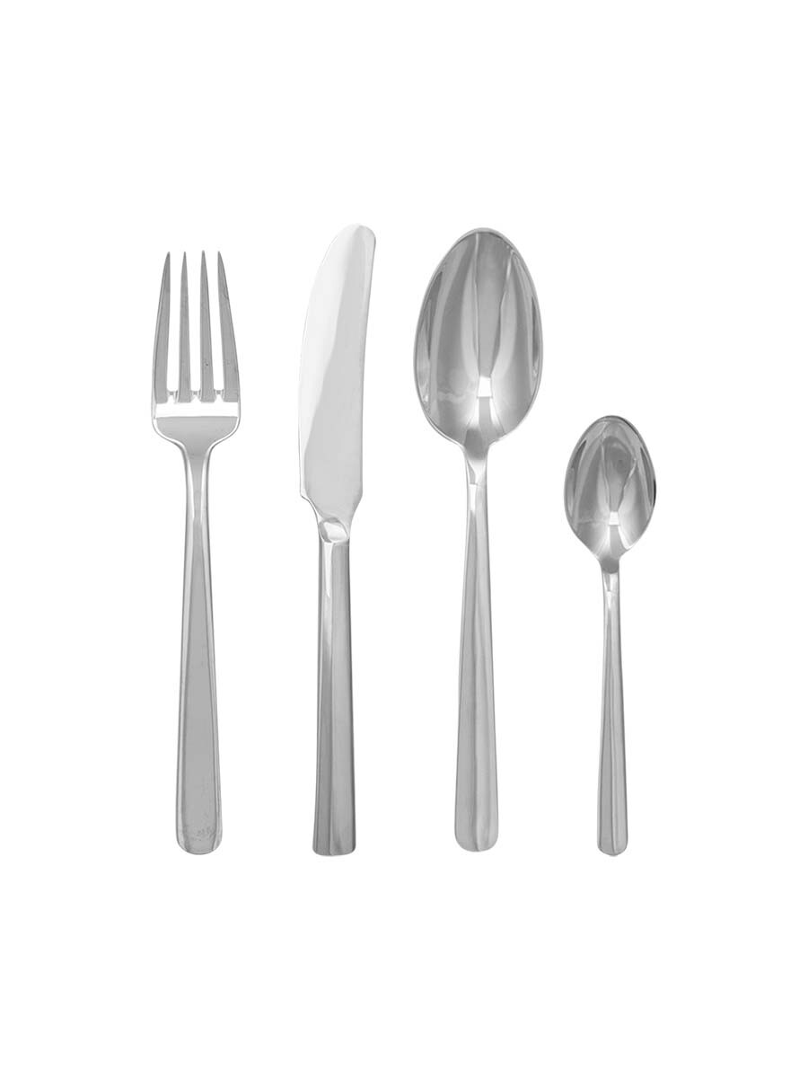 Grand Prix Bestiksæt i poleret stål, 16 dele fra Kay Bojesen