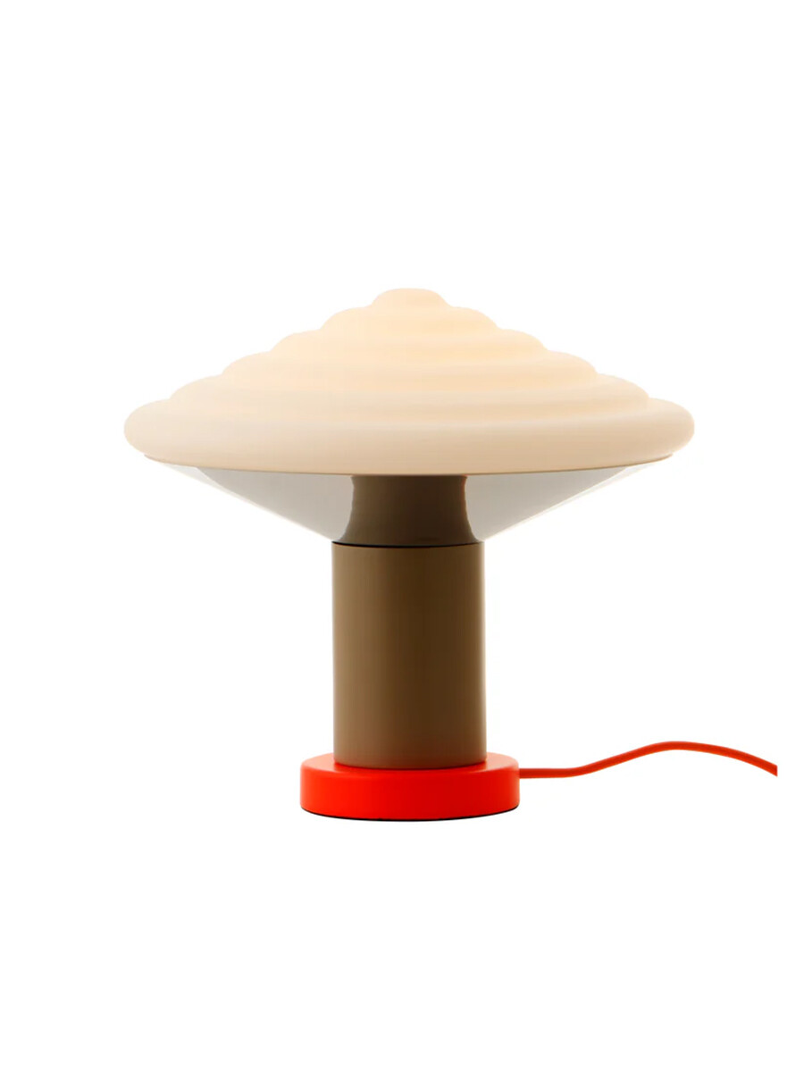 Whipped Table Lamp, luminous orange fra LEO Objects