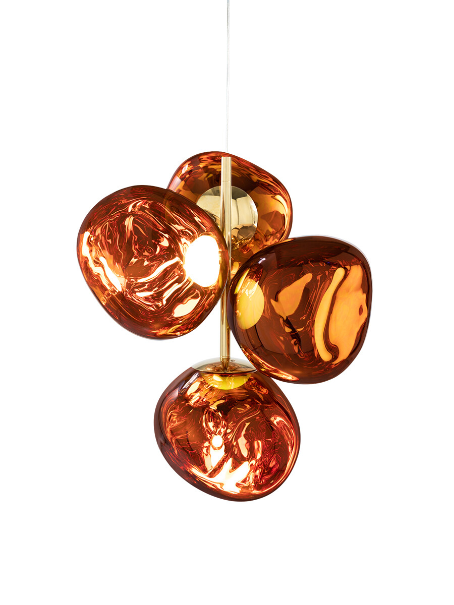 Melt Chandelier Mini fra Tom Dixon (Copper)