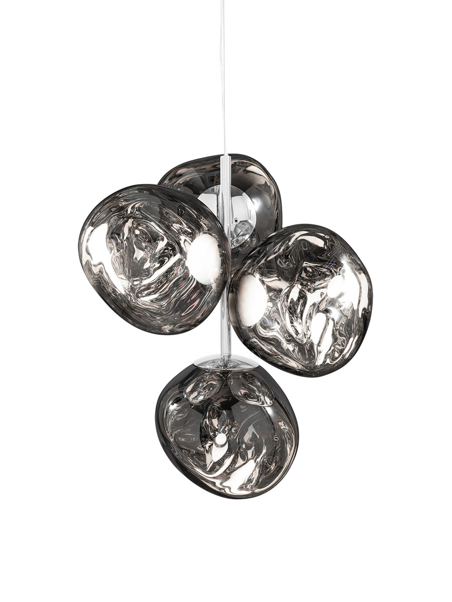 Melt Chandelier Mini fra Tom Dixon (Silver)