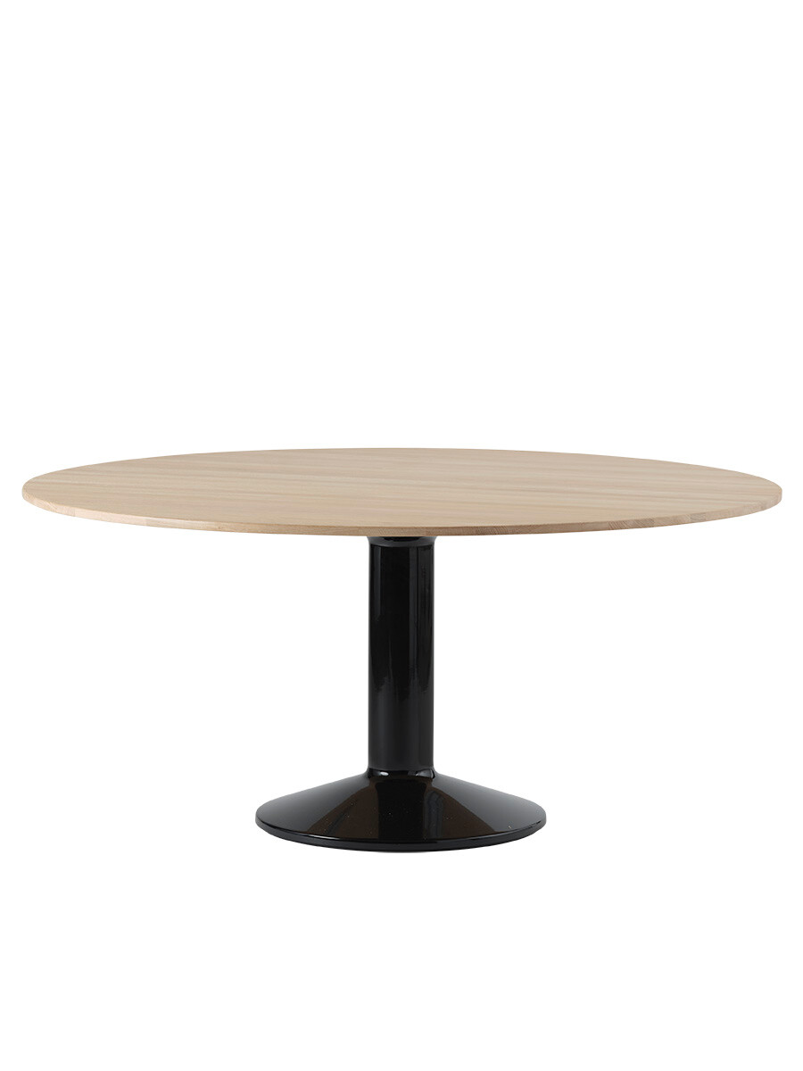 Billede af Midst Table Ø 160 cm, oiled oak fra Muuto (Oiled Oak / Black)