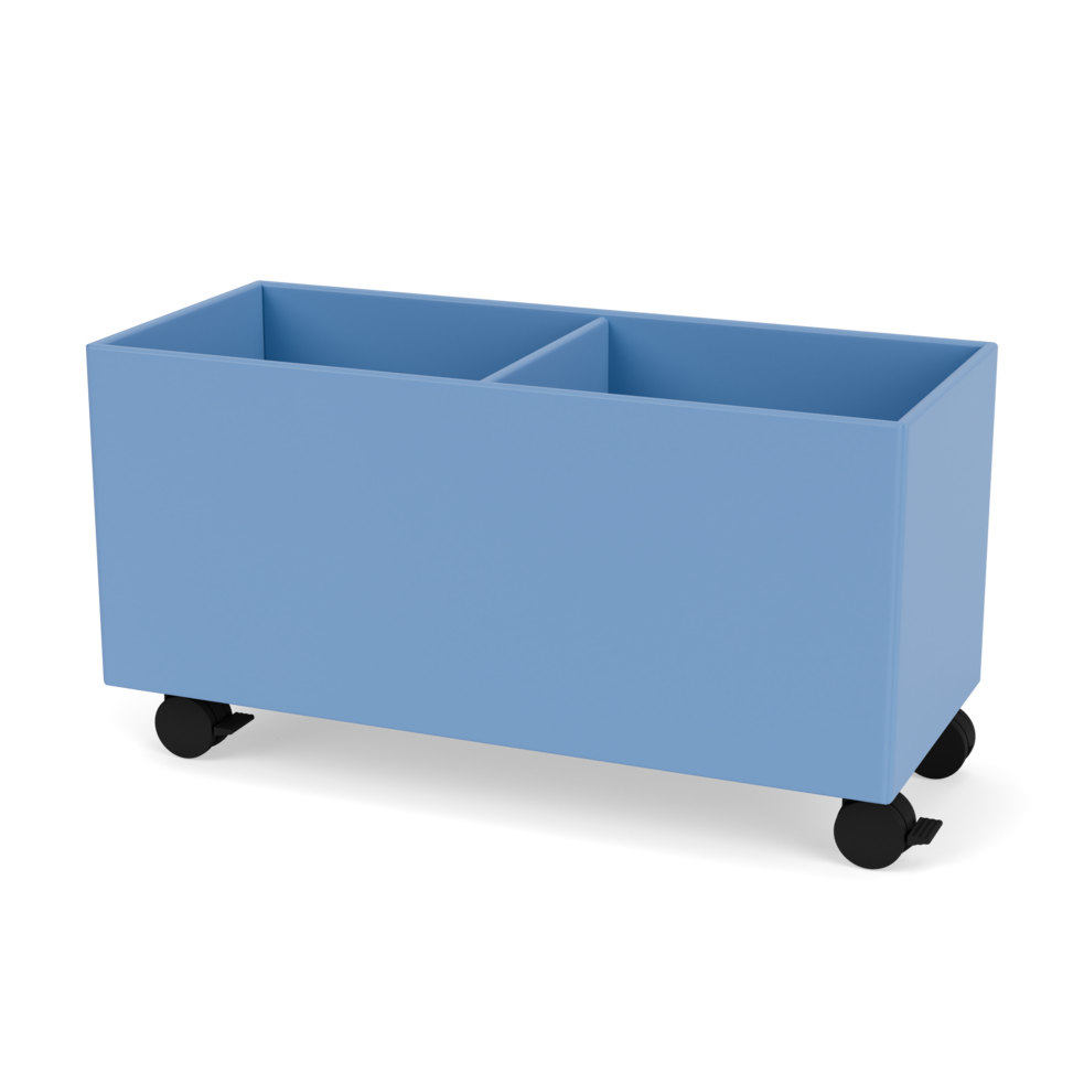 Plantekasse B69,6 cm fra Montana (Dybde: 30 cm, Azure, Inkl. hjul)