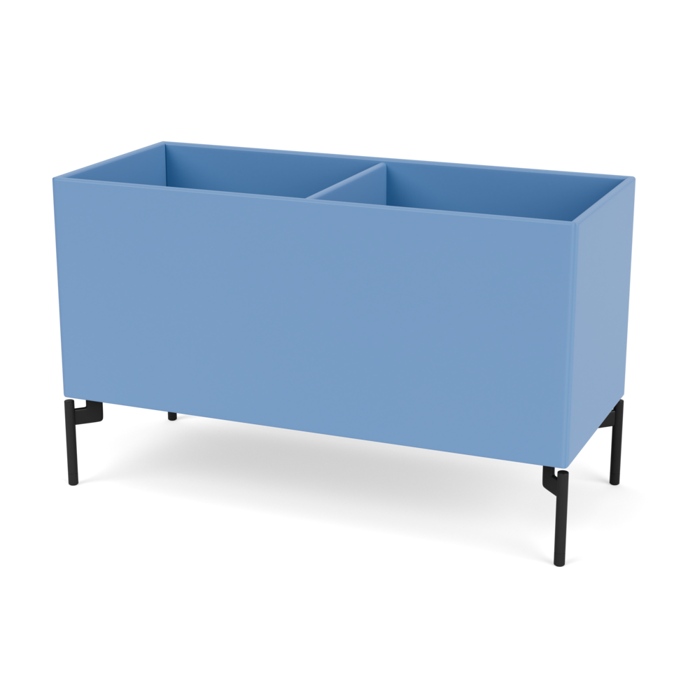 Plantekasse B69,6 cm fra Montana (Dybde: 30 cm, Azure, Inkl. ben – black)