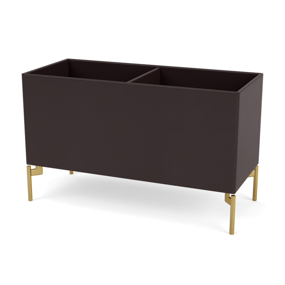 Plantekasse B69,6 cm fra Montana (Dybde: 30 cm, Balsamic, Inkl. ben – messing)