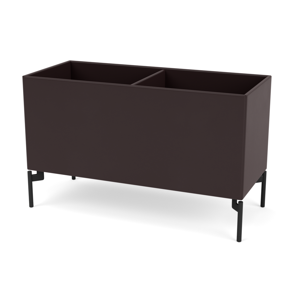 Plantekasse B69,6 cm fra Montana (Dybde: 30 cm, Balsamic, Inkl. ben – black)