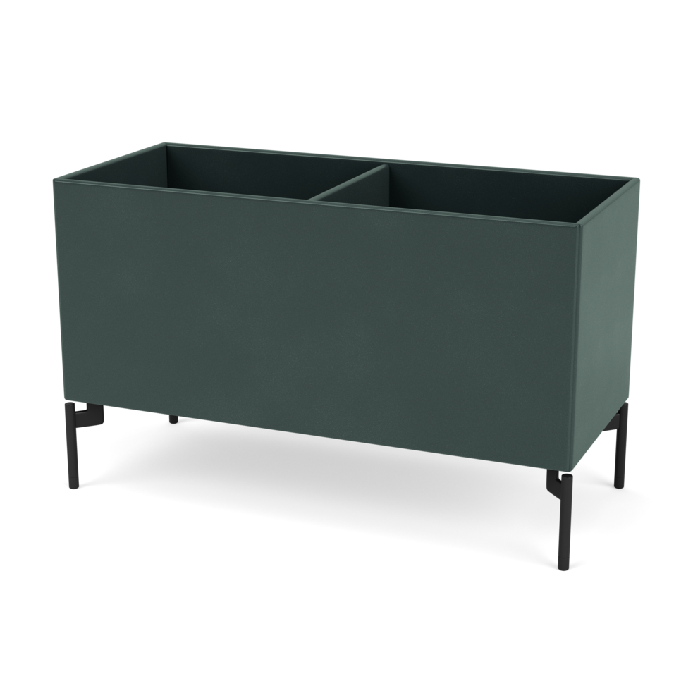 Plantekasse B69,6 cm fra Montana (Dybde: 30 cm, Black Jade, Inkl. ben – black)