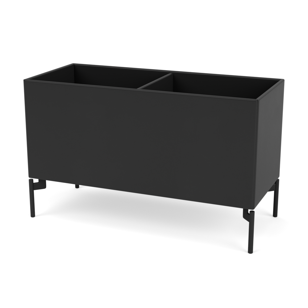 Plantekasse B69,6 cm fra Montana (Dybde: 30 cm, Black, Inkl. ben – black)