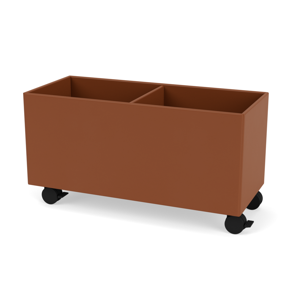 Plantekasse B69,6 cm fra Montana (Dybde: 30 cm, Hazelnut, Inkl. hjul)