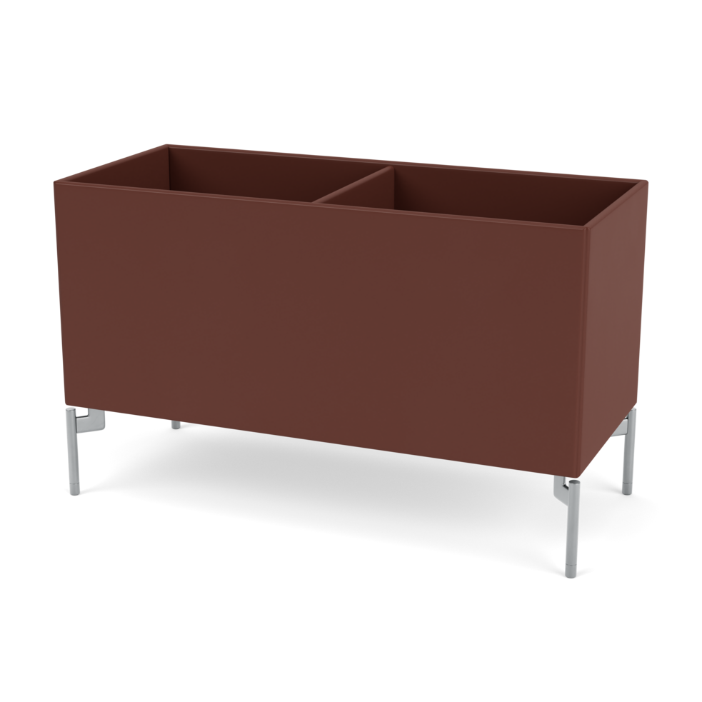 Plantekasse B69,6 cm fra Montana (Dybde: 30 cm, Masala, Inkl. ben – krom)