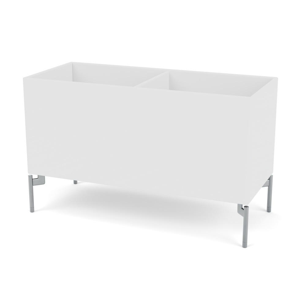 Plantekasse B69,6 cm fra Montana (Dybde: 30 cm, New white, Inkl. ben – krom)