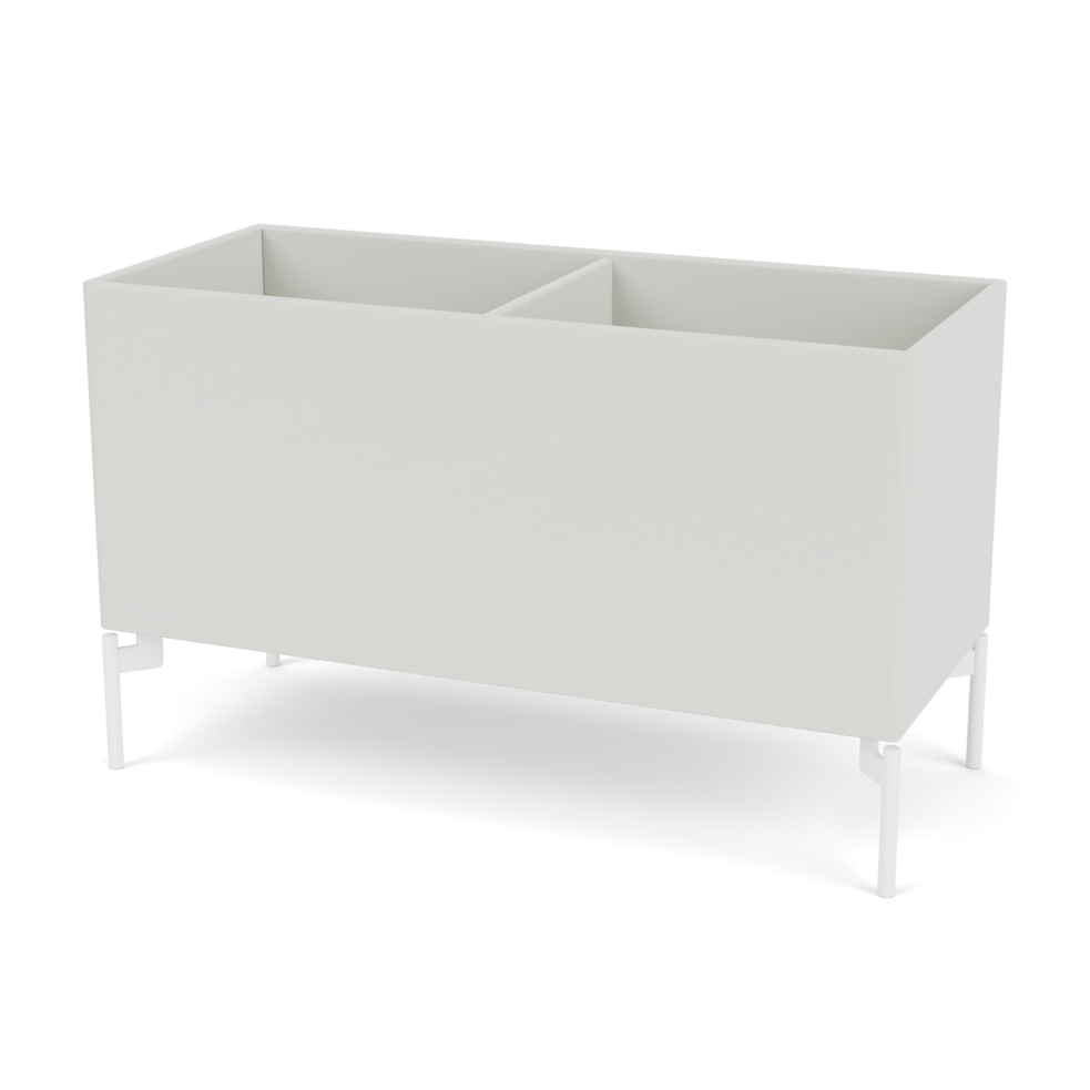 Plantekasse B69,6 cm fra Montana (Dybde: 30 cm, Nordic, Inkl. ben – snow)