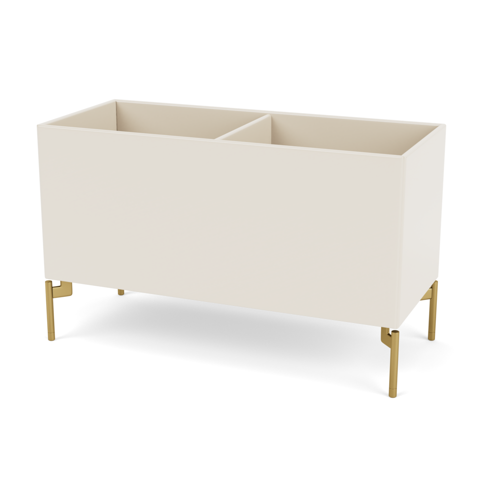 Plantekasse B69,6 cm fra Montana (Dybde: 30 cm, Oat, Inkl. ben – messing)