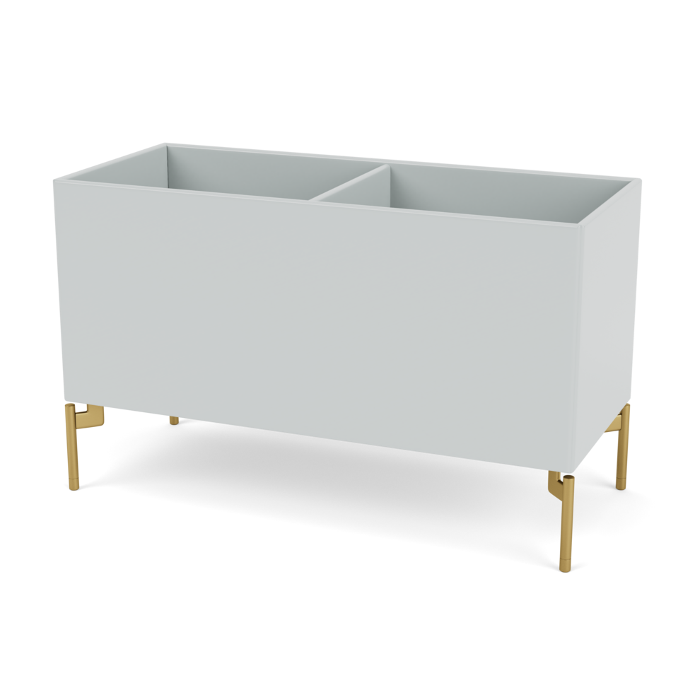 Plantekasse B69,6 cm fra Montana (Dybde: 30 cm, Oyster, Inkl. ben – messing)