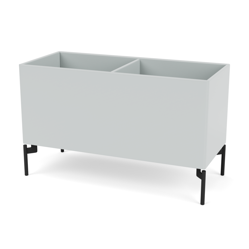 Plantekasse B69,6 cm fra Montana (Dybde: 30 cm, Oyster, Inkl. ben – black)