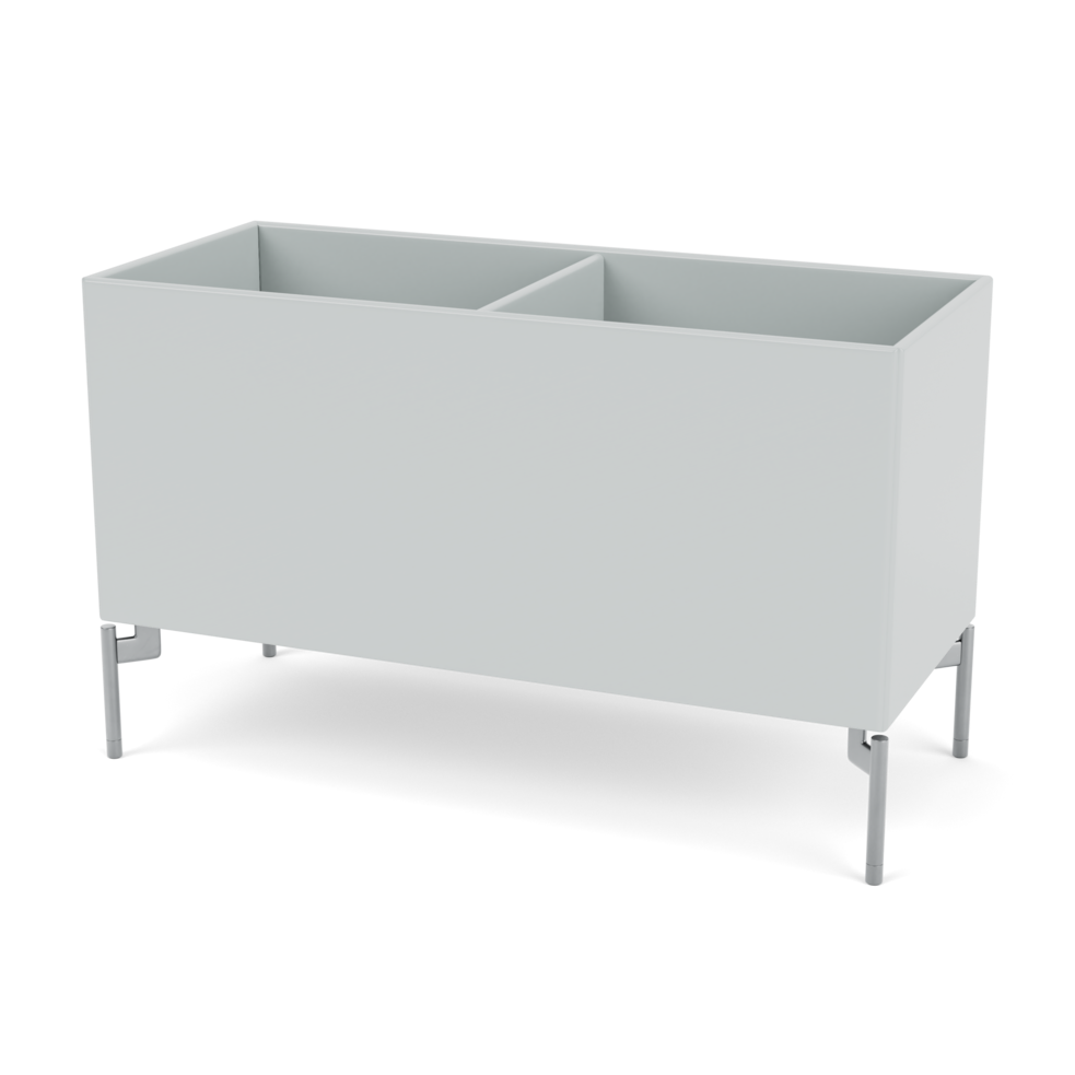 Plantekasse B69,6 cm fra Montana (Dybde: 30 cm, Oyster, Inkl. ben – krom)