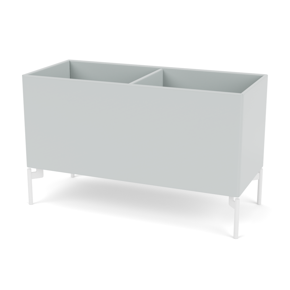 Plantekasse B69,6 cm fra Montana (Dybde: 30 cm, Oyster, Inkl. ben – snow)