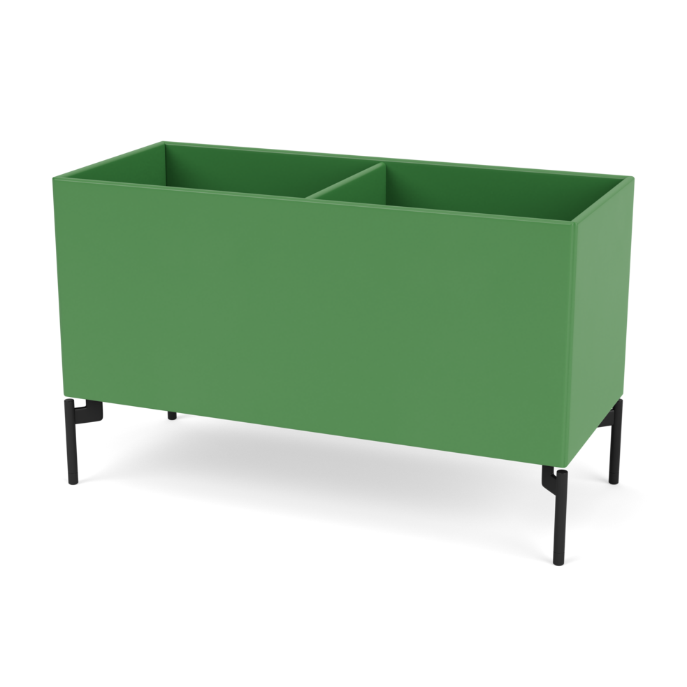Plantekasse B69,6 cm fra Montana (Dybde: 30 cm, Parsley, Inkl. ben – black)