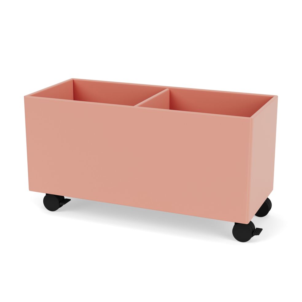 Plantekasse B69,6 cm fra Montana (Dybde: 30 cm, Rhubarb, Inkl. hjul)