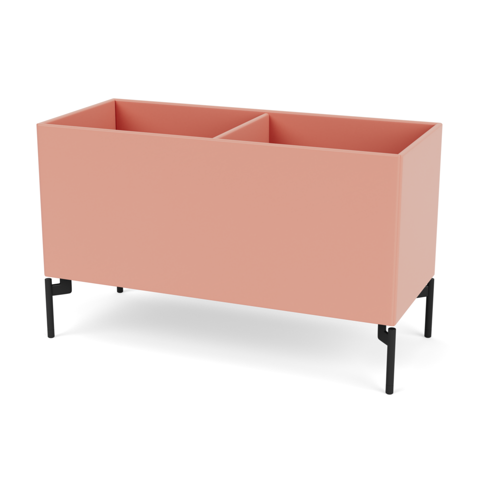 Plantekasse B69,6 cm fra Montana (Dybde: 30 cm, Rhubarb, Inkl. ben – black)