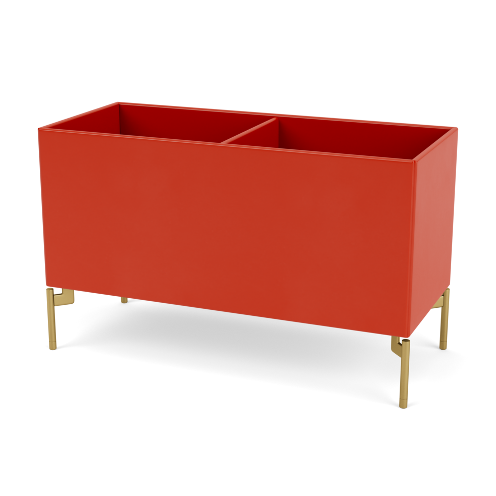 Plantekasse B69,6 cm fra Montana (Dybde: 30 cm, Rosehip, Inkl. ben – messing)