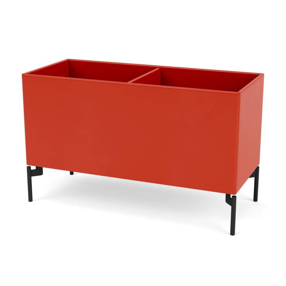 Plantekasse B69,6 cm fra Montana (Dybde: 30 cm, Rosehip, Inkl. ben – black)