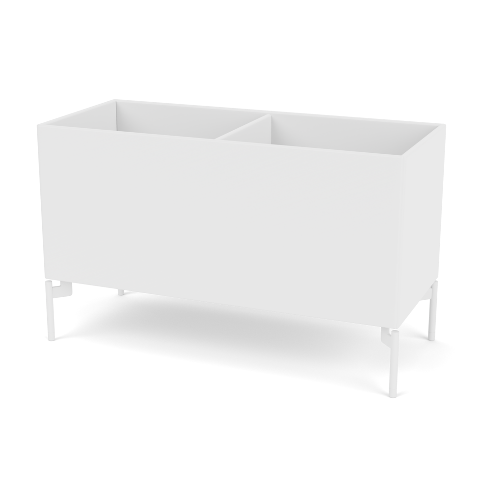 Plantekasse B69,6 cm fra Montana (Dybde: 30 cm, Snow, Inkl. ben – snow)