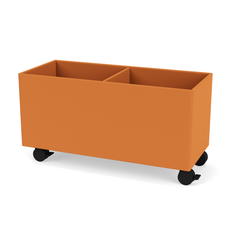 Plantekasse B69,6 cm fra Montana (Dybde: 30 cm, Turmeric, Inkl. hjul)