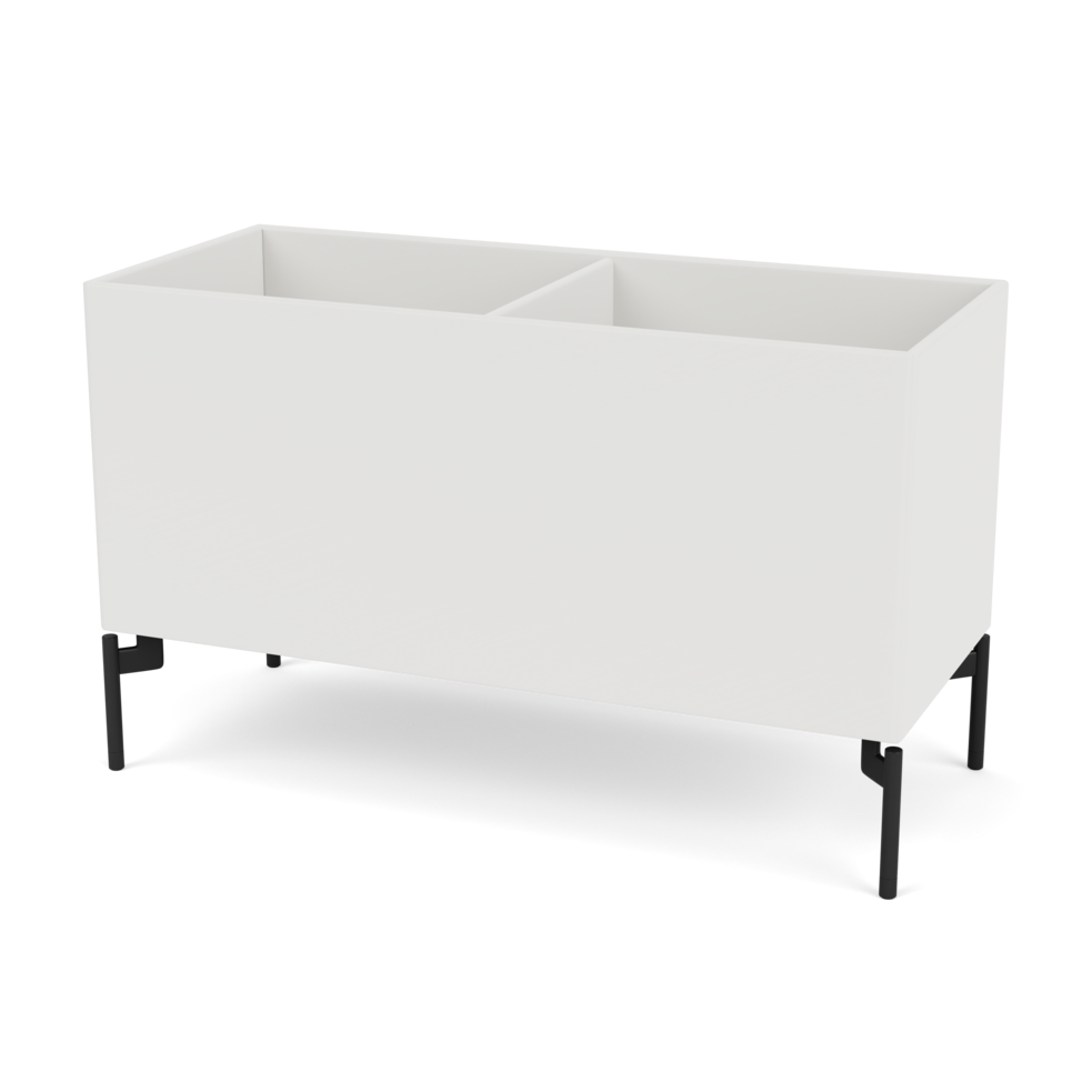 Plantekasse B69,6 cm fra Montana (Dybde: 30 cm, Hvid (white 01), Inkl. ben – black)