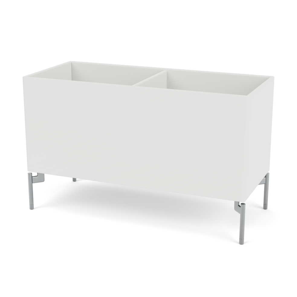 Plantekasse B69,6 cm fra Montana (Dybde: 30 cm, Hvid (white 01), Inkl. ben – krom)