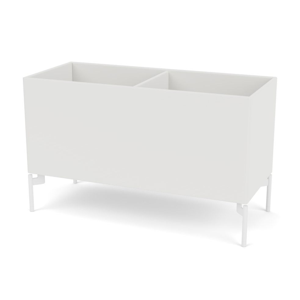 Plantekasse B69,6 cm fra Montana (Dybde: 30 cm, Hvid (white 01), Inkl. ben – snow)