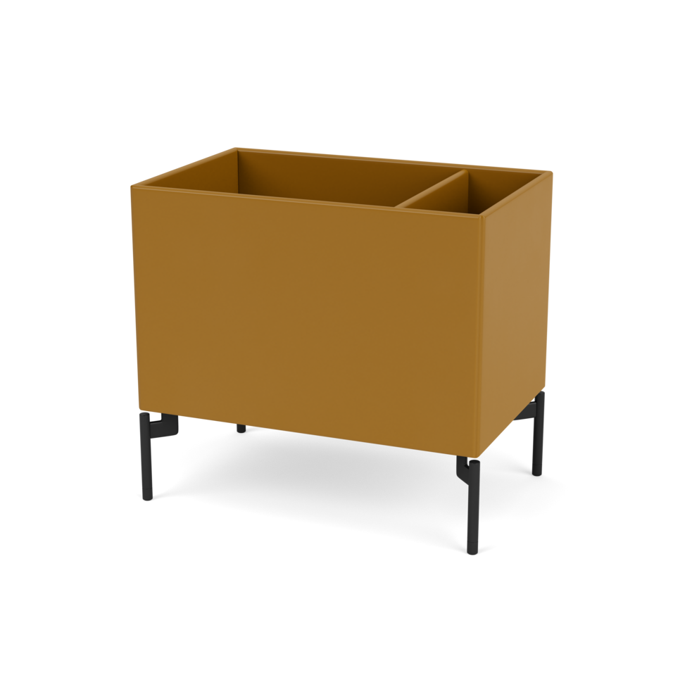 Plantekasse B46,8 cm fra Montana (Dybde: 30 cm, Amber, Inkl. ben – black)