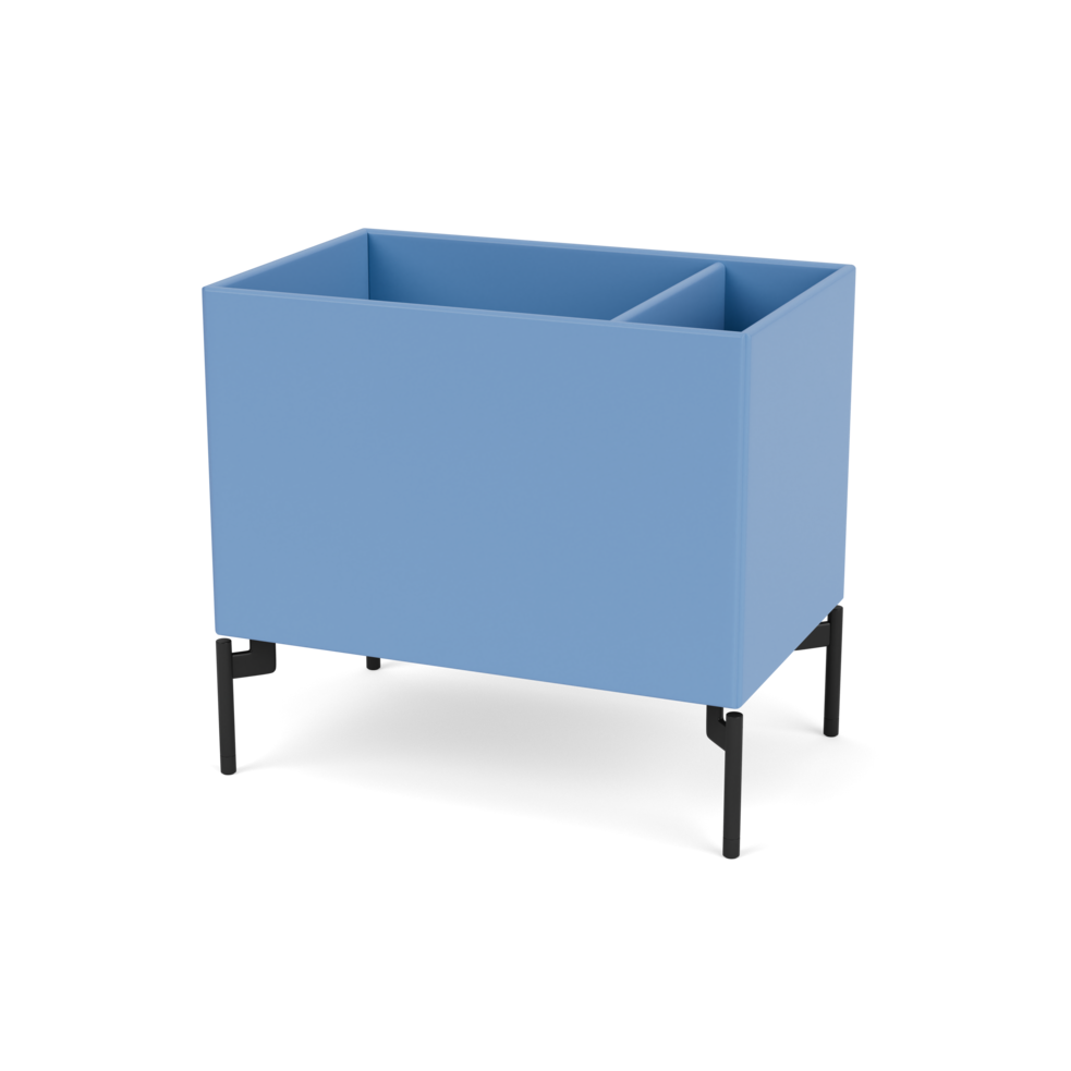 Plantekasse B46,8 cm fra Montana (Dybde: 30 cm, Azure, Inkl. ben – black)