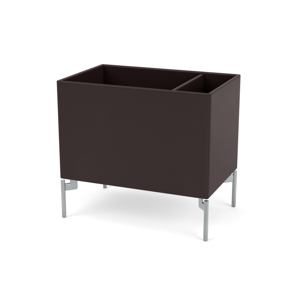 Plantekasse B46,8 cm fra Montana (Dybde: 30 cm, Balsamic, Inkl. ben – krom)