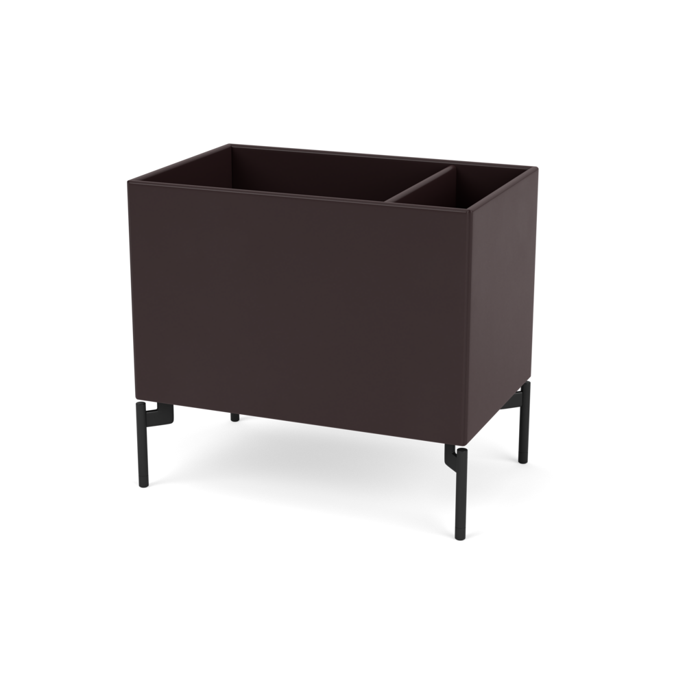 Plantekasse B46,8 cm fra Montana (Dybde: 30 cm, Balsamic, Inkl. ben – black)