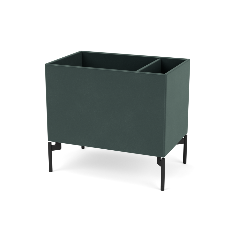 Plantekasse B46,8 cm fra Montana (Dybde: 30 cm, Black Jade, Inkl. ben – black)