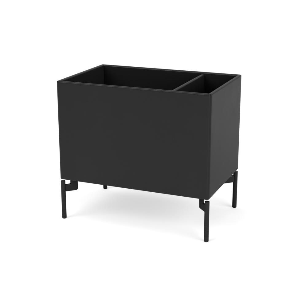 Plantekasse B46,8 cm fra Montana (Dybde: 30 cm, Black, Inkl. ben – black)