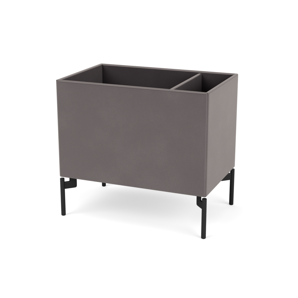 Plantekasse B46,8 cm fra Montana (Dybde: 30 cm, Coffee, Inkl. ben – black)