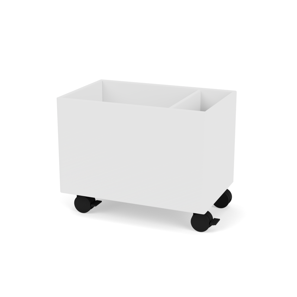 Plantekasse B46,8 cm fra Montana (Dybde: 30 cm, New white, Inkl. hjul)