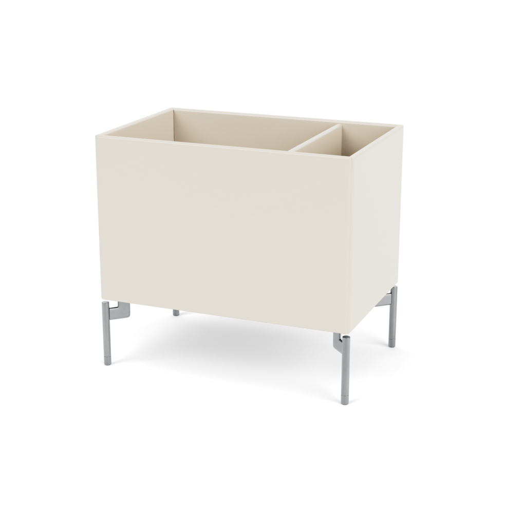 Plantekasse B46,8 cm fra Montana (Dybde: 30 cm, Oat, Inkl. ben – krom)