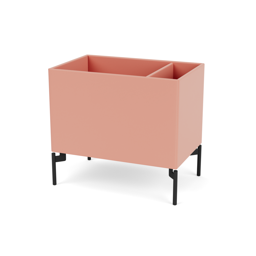 Plantekasse B46,8 cm fra Montana (Dybde: 30 cm, Rhubarb, Inkl. ben – black)