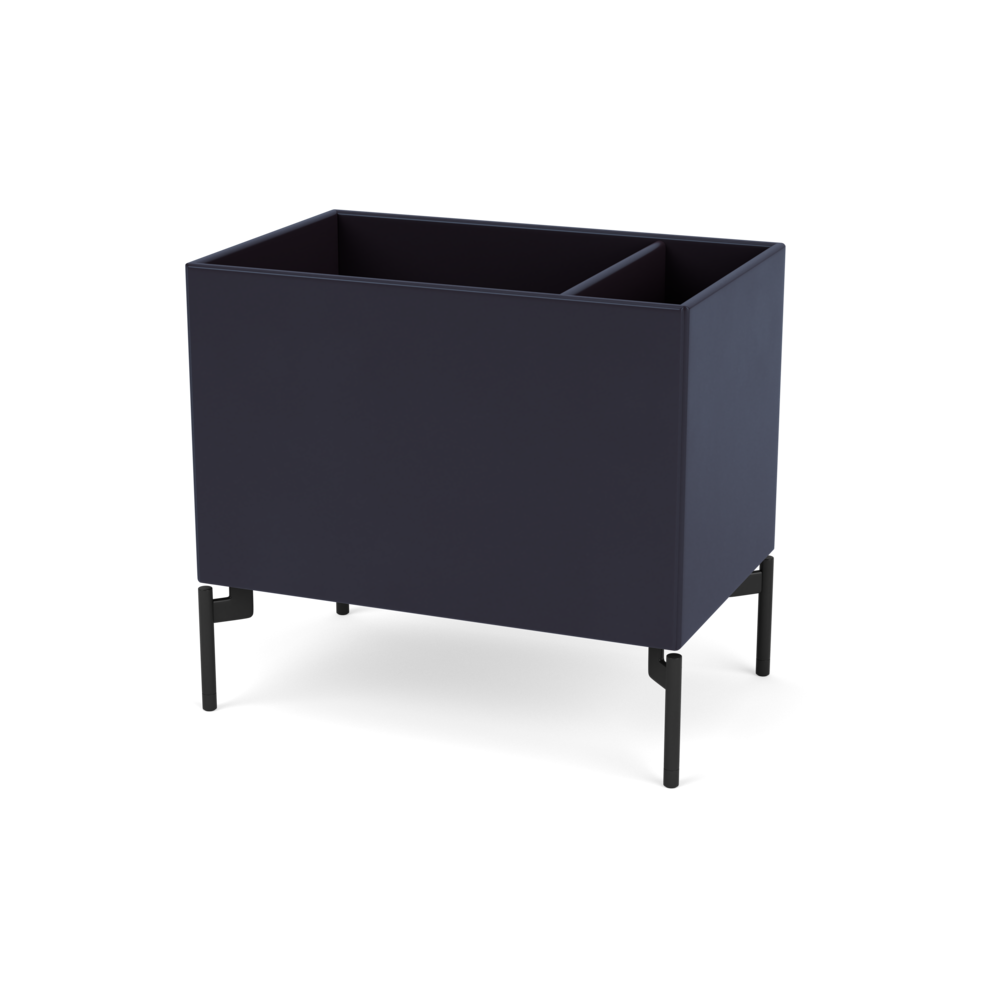 Plantekasse B46,8 cm fra Montana (Dybde: 30 cm, Shadow, Inkl. ben – black)