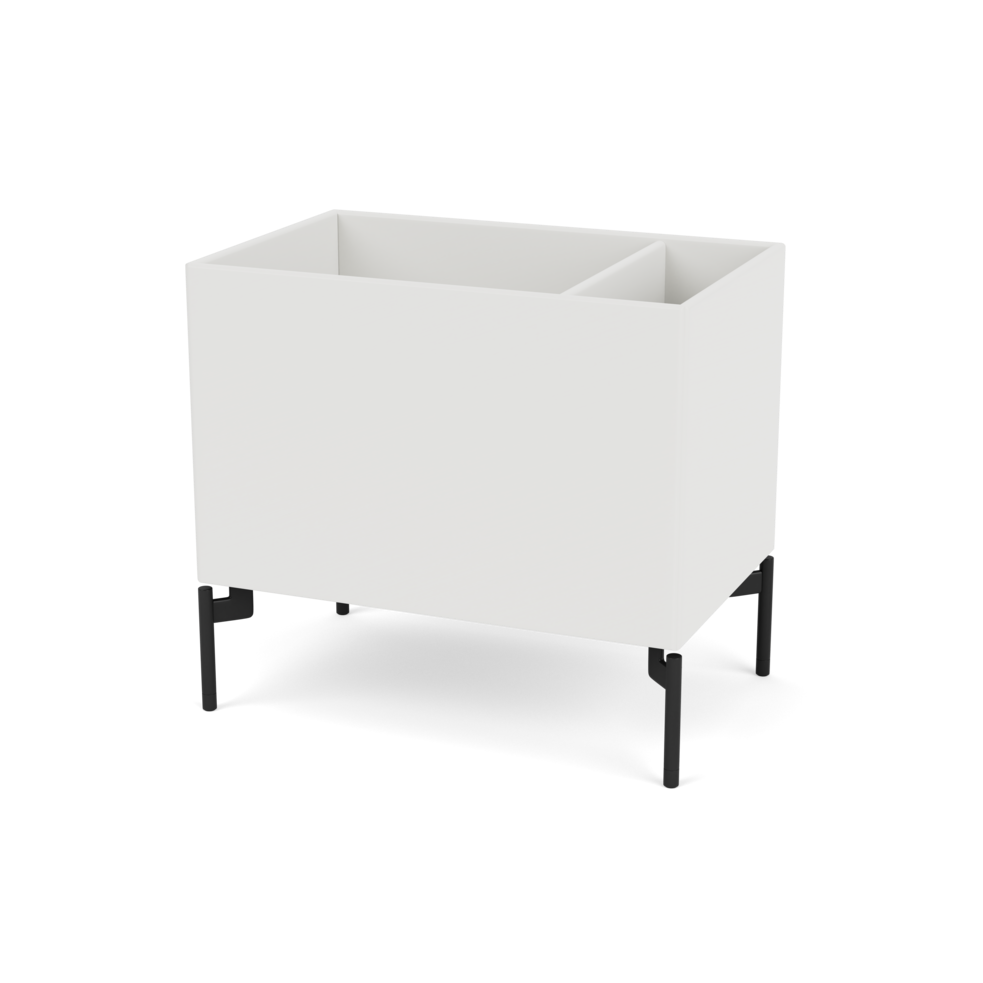 Plantekasse B46,8 cm fra Montana (Dybde: 30 cm, Hvid (white 01), Inkl. ben – black)