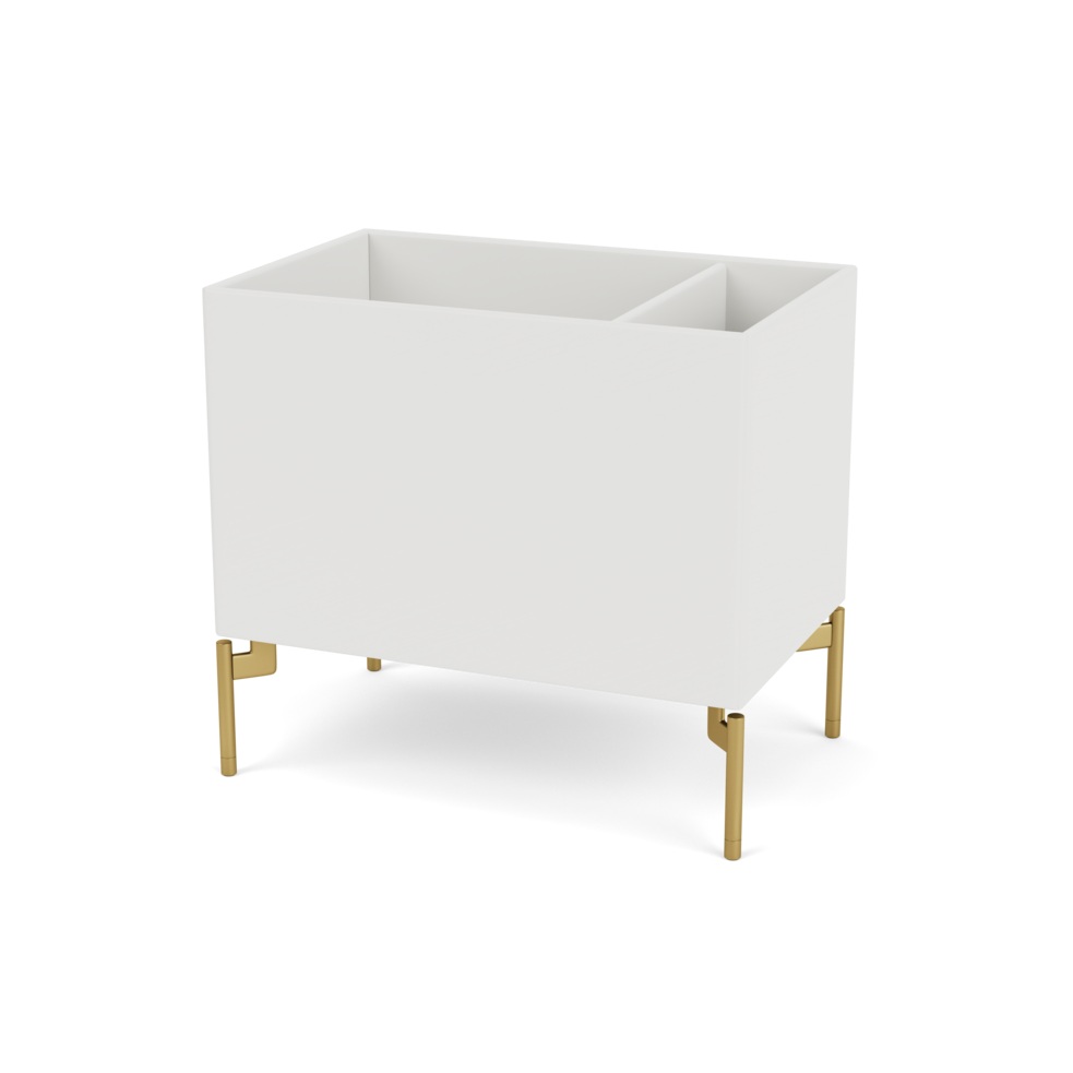 Plantekasse B46,8 cm fra Montana (Dybde: 30 cm, Hvid (white 01), Inkl. ben – messing)
