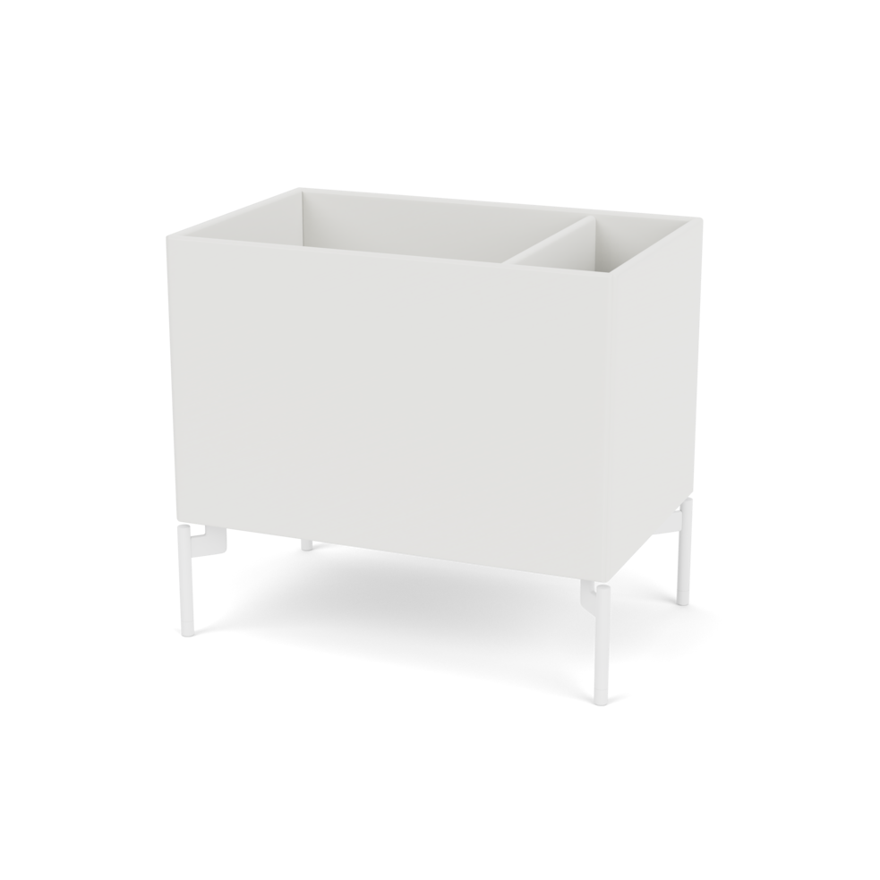 Plantekasse B46,8 cm fra Montana (Dybde: 30 cm, Hvid (white 01), Inkl. ben – snow)