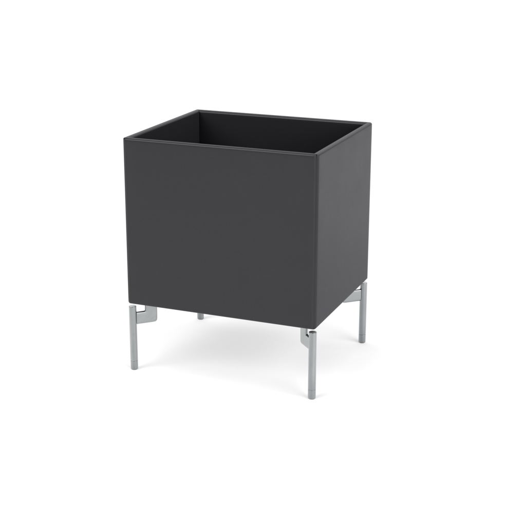 Plantekasse B35,4 cm fra Montana (Dybde: 30 cm, Anthracite, Inkl. ben – krom)